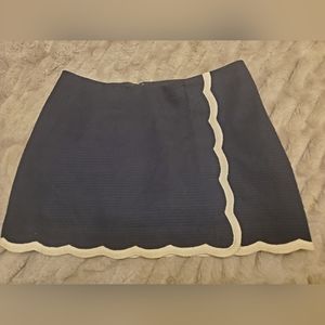 Lily Pulitzer Michelina Skort Navy Blue & White, 8